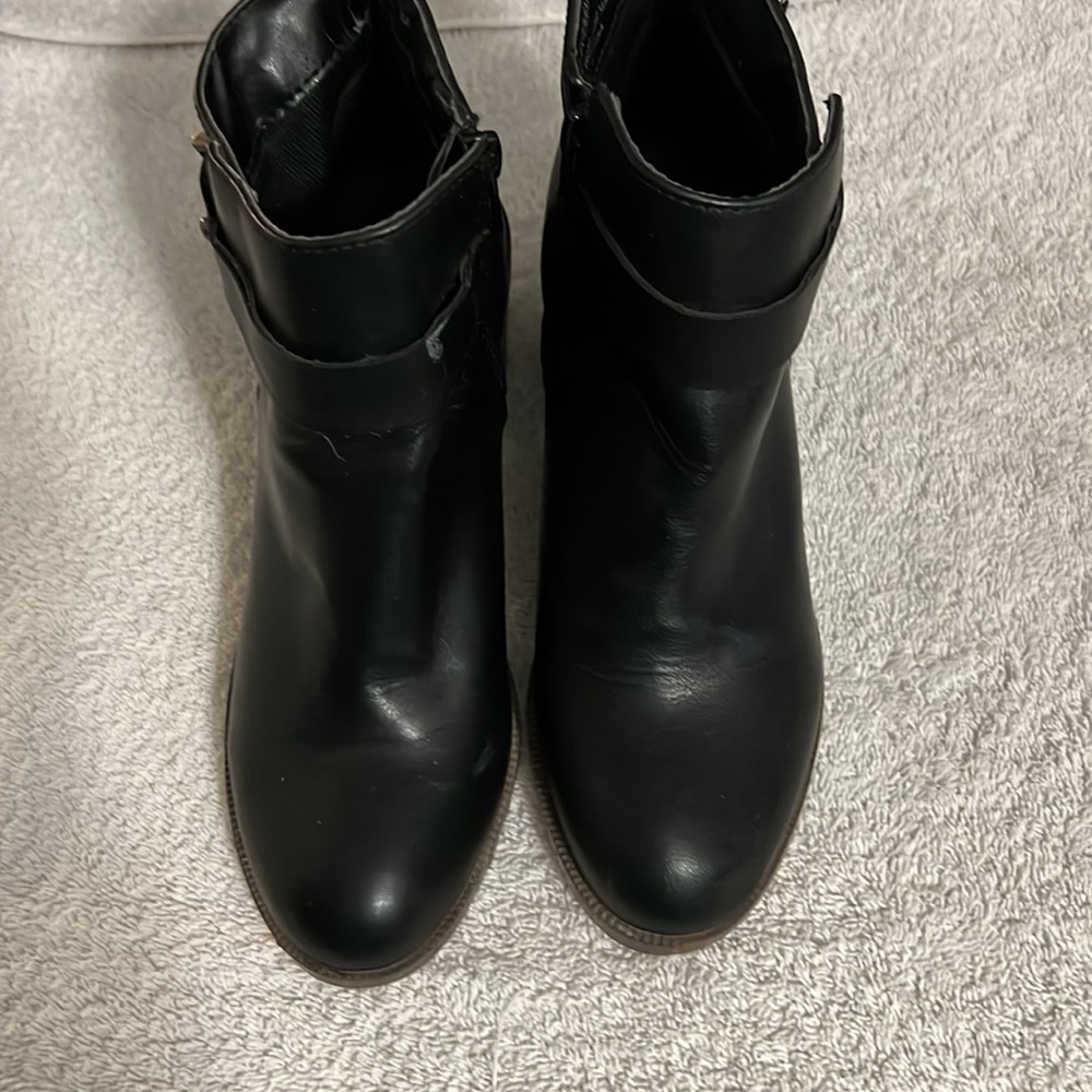 Diba London Dexter Black Heeled Ankle Boots Size 6M